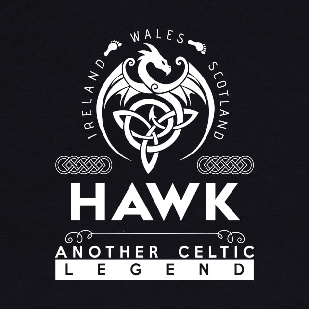 Hawk Name T Shirt - Another Celtic Legend Hawk Dragon Gift Item by harpermargy8920